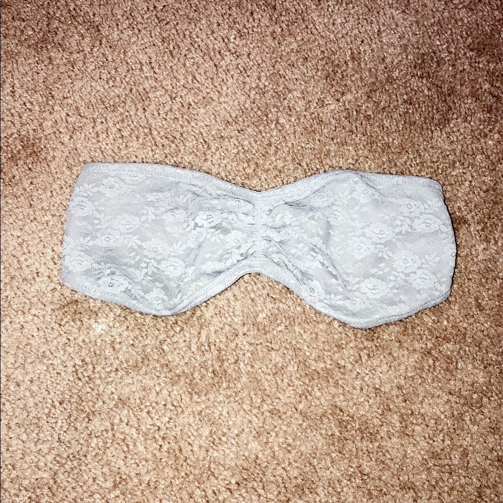 PINK Victoria’s Secret Grey Bandeau NEVER WORN
